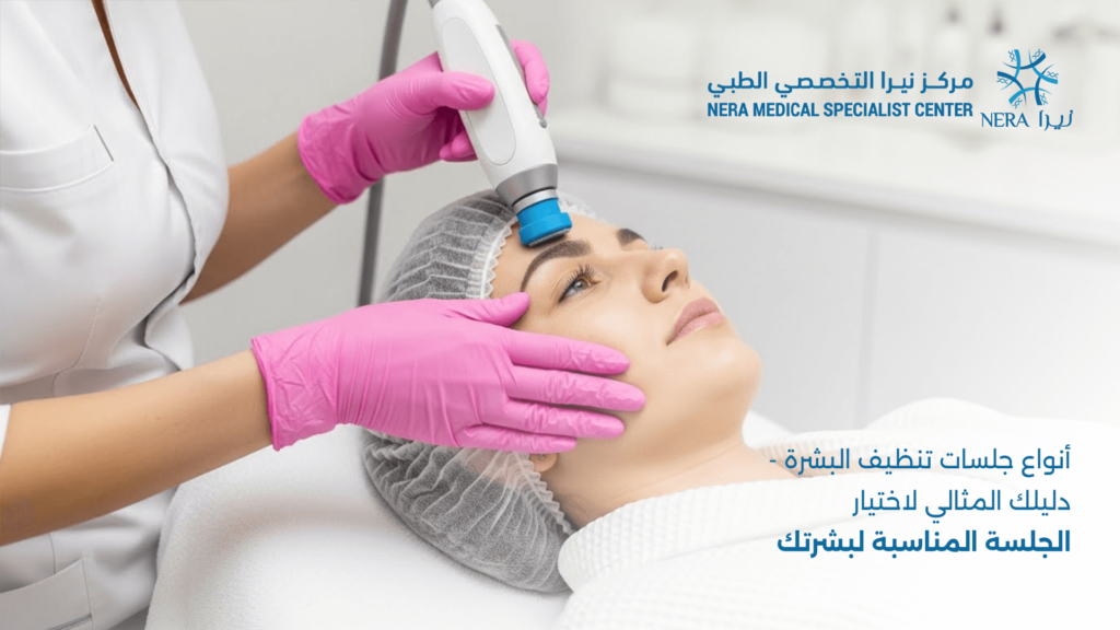 جلسات تنظيف البشرة